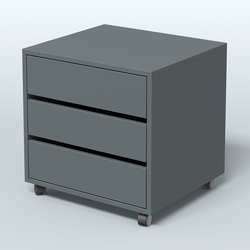 Тумба офисная "Вектор" №1, Темно-Серый