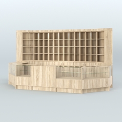 Павильон в торговый центр для продажи чая и кофе №8, Дуб сонома