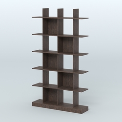 Торговый стеллаж Лофт №4 с ячейками, Дуб Венге