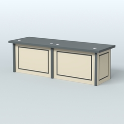 Стол президиума Рикамо, Темно-серый и Крем Вайс U2601-U2236