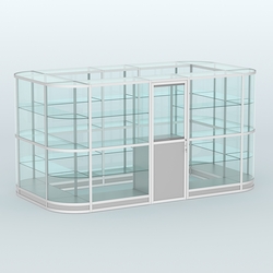 Павильон из профиля островной №4г, Серый