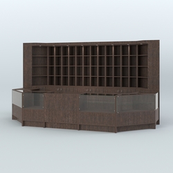 Павильон в торговый центр для продажи чая и кофе №8, Дуб Венге