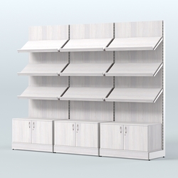 Стеллаж для хлеба и выпечки трехсекционный Феникс №1, Ясень Анкор светлый