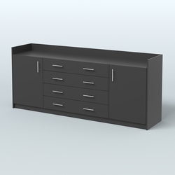 Тумба трехсоставная с ящиками Венди, Черный