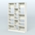 Стеллаж из ДСП серии ЛОФТ №14-2 с полками ДСП Белый