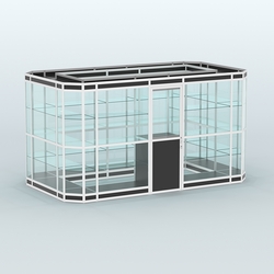 Павильон из профиля островной №3в, Черный