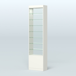 Высокая витрина серии Эконом №304-600 (без дверей), Белый