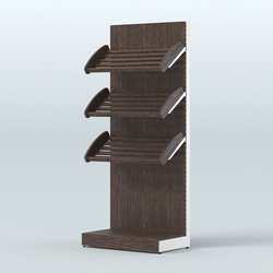 Стеллаж для хлеба и выпечки с тремя наклонными полками СХНП-01, Дуб Венге