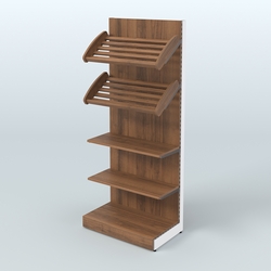 Стеллаж для хлеба и выпечки с полками - корзинами Феникс №12, Орех