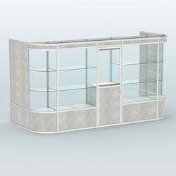 Павильон из профиля пристенный №12а (5,50 кв.м), Метрополитан Грей