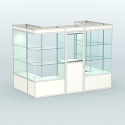 Павильон из профиля пристенный №2а (4,05 кв. м), Белый