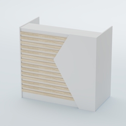 Ресепшен граунд №6Б, Белый + Дуб Сонома