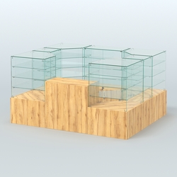 Павильон ИСТРА в центр зала №1а (закрытый) (4, 94 кв.м), Дуб Золотистый