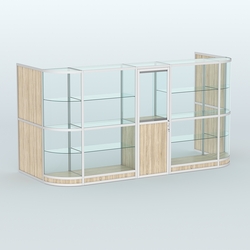 Павильон из профиля пристенный №12г (5,50 кв.м), Дуб Сонома