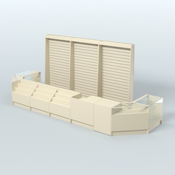 Торговый Островок "Эконом" №5 (9, 72 кв.м), Крем Вайс