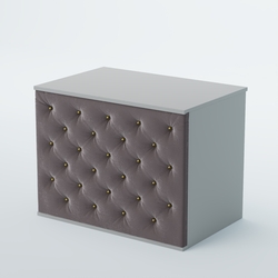 Ресепшен - стол БАРХАТ СЕРЫЙ ПЕРЛАМУТР №3 (карета золото), Серый + 16 Grey