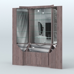 Павильон угловой серии Эталон №1, Ясень Анкор темный