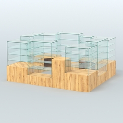 Павильон ИСТРА в центр зала №4 (открытый) (7, 15 кв.м), Дуб Золотистый