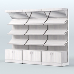 Стеллаж для хлеба и выпечки с тремя трехсекционный Феникс №2, Ясень Анкор светлый