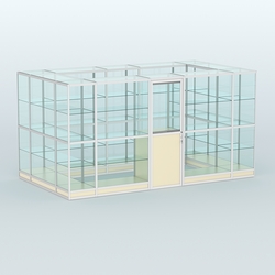 Павильон из профиля островной №2г, Крем Вайс