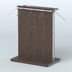 Система ЭЛЕГАНТ островная с ДСП и двумя пооручнями №2, Дуб Венге