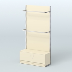 Система ЭЛЕГАНТ №2 с ДСП и тумбой T21 (1200 мм), Крем Вайс