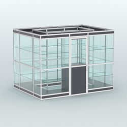 Павильон из профиля островной №1в, Антрацит