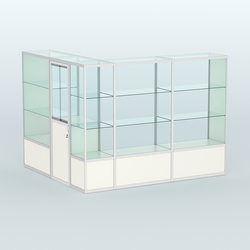 Павильон из профиля угловой №1б (5,5 кв.м), Белый