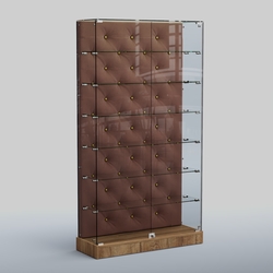 Низкая стеклянная витрина КАПИТОНЕ №9-ХП, Дуб канзас+03 M