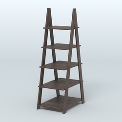 Торговая двусторонняя стойка ЛОФТ №3-650 узкая, Дуб Венге