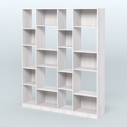 Стеллаж из ДСП серии ЛОФТ №15-1, Ясень Анкор светлый