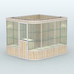 Павильон из профиля угловой №5а (5,5 кв.м), Дуб Сонома