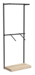 Настенная система с подиумом и комбо - поручнями для одежды ЛОФТ №3 (900мм) Дуб сонома