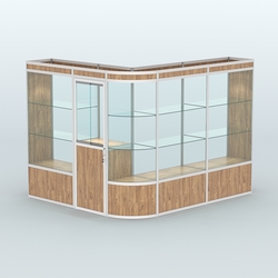 Павильон из профиля угловой №2а (5,5 кв.м), Дуб Канзас коричневый