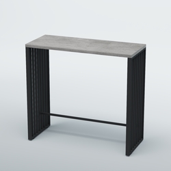 Барный стол "Кофе-брейк" №6, Бетон Чикаго светло-серый F186 ST9