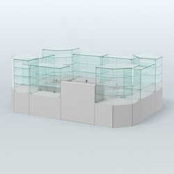 Павильон ИСТРА в центр зала №10а (закрытый) (8, 32 кв.м), Серый