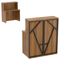 Ресепшен серии ЛОФТ - АЛЬФА №1 (декор №2), Орех