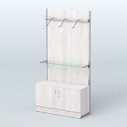 Система ЭЛЕГАНТ №6 с ДСП и тумбой T22 (1200 мм), Ясень Анкор светлый