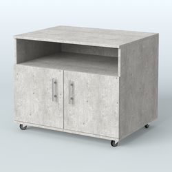 Тумба для оргтехники Сканди, Метрополитан Грей