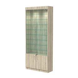 Витрина ОПТИКА №1-1 (задняя стенка ДВП), Дуб Сонома