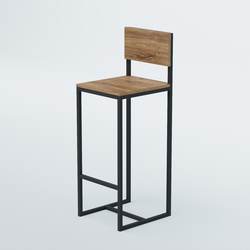 Барный стул "Кофе-брейк" №1, Дуб Канзас коричневый