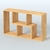 Торговый стеллаж Лофт №1 малый двухмодульный Дуб Золотистый
