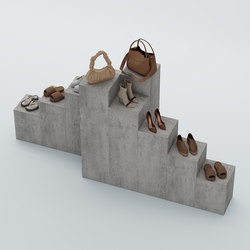 Демо-стенд Ступени-Пересечение №4, Бетон Чикаго светло-серый F186 ST9