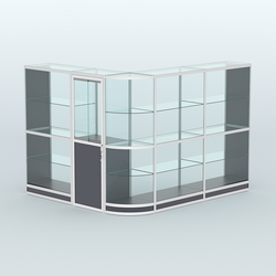 Павильон из профиля угловой №2г (5,5 кв.м), Антрацит