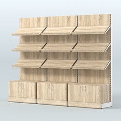 Стеллаж для хлеба и выпечки трехсекционный Феникс №1, Дуб сонома