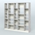 Стеллаж из ДСП серии ЛОФТ №17-2 с полками ДСП Метрополитан Грей + Белый