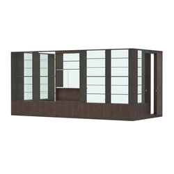 Пристенный торговый павильон из ДСП СЭСП №13 (9, 45 кв.м), Дуб Венге