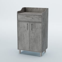 Стойка официанта "Бармен" №5-Н на ножках, Бетон Чикаго светло-серый F186 ST9