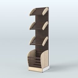 Малый стеллаж для хлеба и выпечки с нижней корзиной Феникс №4К, Дуб Сонома + Дуб Венге