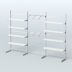 Системы ЭЛЕГАНТ пристенные с металлическими держателями для полок №9 (3600мм), Белый